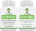 Spanje in sprostitev paket: VitaMonk Melatonin-free spanja pomoč + Quad magnezijeva mešanica
