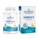 Nordic Naturals Omega-3, Lemon Flavor - 180 Soft Gels - 690 mg Omega-3 - ribje olje - EPA & DHA - Imunska podpora, zdravje možganov in srca, Optimalna Wellness - Non-GMO - 90 Servinges