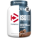 Dymatize ISO100 Hidrolizirane beljakovine v prahu, 100% sirotkini izolati beljakovin, 25 g beljakovin, 5,5 g BCAA, brez glutena, hitro absorbiranje, enostavno prebavljanje, gurmanska čokolada, 3 funti (42 obrokov)