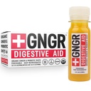 +GNGR Digestive Aid Organic Ginger Shots s probiotiki, Gut Health, Colon Cleanse, Bloating Relief, Gut Detox, Immunitete Shots z ingver juice, Kurkuma, Črna paprika. (2 Oz, Paket 12)