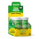 Neverjetne travne šumeče tablete: zelena superhranska voda arome Tableta z antioksidanti & Alkalising Greens, limona, 60 Število