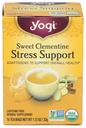Yogi Tea Organic Sweet Clementine Stres Support Supplement, 16 Count