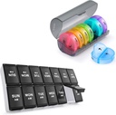 2 Packly tablete Organizator 7 dan 2 krat na dan, Sukuos velike dnevne tablete Škatla za tablete/vitamin/ribje olje/dodatki, BPA brez tablete, enostavno za čiščenje