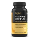 LEGION Vitamin B-kompleks (120 kapsul) - Vitamin B kompleks z holinom in inozitolom podpira Mood & Jetra Funkcija - Vegan B kompleks Vitamini Podpora Energija Presnova in delovanje mišic