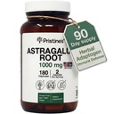Pristine's Astragalus Root Immune Support Dodatne kapsule -1000mg 90 dan dobava Herbal Adaptogen - zdravo staranje, srce in pljuča zdravje