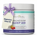 Magnezij nočni čas v prahu - Magnezij Citrat, Magnezij Glicinat z melatonin, L-teanin in GABA pomoč za spanje, naravni spanja dodatek, Vegan, Gluten-free, malina limona aroma