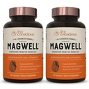 Zavestni magnezijev cink in vitamin D3 - Biološka uporabnost Oblike magnezija - Malat, Glicinat, Citrat - Zdravje kosti in srca Magwell, Podpora imunskega sistema - 120 kapsul (2-Pack)