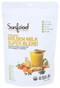 Sunfoods Golden Milk Super Mešanica - Superfood Golden Milk, Kurkuma v prahu, Superfood with Kurkuma in ingver, Črna paprika, Cimet & Cardamom, Kurkuma Latte Powder, Vegan, USDA Organic - 6 oz