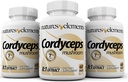 Gobe Cordyceps – 8:1 Ekstrakt – 1000mg na strežbo – 3 paketi – Podpora Imunsko, zdravje dihal in ledvic – 180 tablet – ne- GMO, Gluten-free