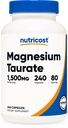 Nutricost Magnezij Taurat 1.500 mg; 240 Kapsule - brez glutena, ne-GMO, Vegan, 80 Serving