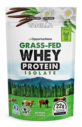 Opportuniteas Grass Fed Vanilla Whey Protein Isolate Powder - 22g Protein Powder brez umetnih sladil, Hormone-free krave, Non GSO - 1lb