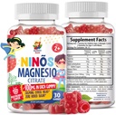 Magnezijevi žvečilni gumiji za otroke in odrasle - 100mg - Mirni magnezijevi žvečilni dodatek za Mood & Muscle Support - 30 Gumijev
