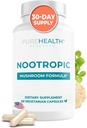 Nootropiki Možganski spomin in fokus dodatek - Levi Mane, Shiitake, Chaga, Reishi gobe v prahu - Izboljšati kognitivno zdravje z Bacopa Monnieri in Gingko Biloba ekstrakt , 60 Kapsule