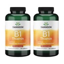 Swanson Vitamin B1 (Thiamin) - spodbuja zdravo presnovo in zagotavlja energetsko podporo - Naravni vitamin dodatek podporo Optimum živčne funkcije celic - (2 paket) (2 kapsuli)