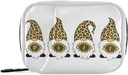 Leopard Gnomes Solnčne tablete Box 7 dan tablete primer potovalne tablete Organizator vrečka z zadrgo prenosni tedenski primer kompaktna velikost za vitamin dopolnilo imetnik