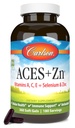 Carlson - ACES + Zn, vitamini A, C, E + selen in cink, multivitaminski z cinkom, celično zdravje in imunosupresivna podpora, selen multivitamin, antioksidant, 360 softgels