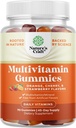 Multivitaminski žvečilni gumiji za odrasle - halalni multivitaminski Gummy z B12 Biotin - želatinsko-prosti Gummy Multivitamini za moške in ženske - vitaminski gumiji z cinkom in vitaminom D - ne-GMO Gluten-free - 90 count
