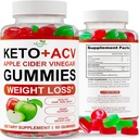 Keto ACV Gumies Napredno hujšanje - ACV Keto Gumies za hujšanje - Keto Gummy dodatek za ženske in moške - čiščenje - Detox - Apple Cider kis - Made in ZDA