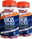 Fokus Factor Nootropic Gummies, Memory Supplement for Brain, Fosfatidilserin, Bacopa, Huperzine A, 60 Count, Pakiranje 2