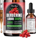 Berberine HCL Tekoče kapljice - 1500 mg Zelo absorbtivne Berberine Tekoče kapljice - Berberine Veggie Supplement for Immune, Digestion System and Heart Health Support, Jagodna aroma- 2 FL Oz