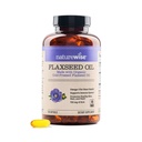 NatureWise Laneno olje 1200 mg, Ribe Free Omega 3 6 9 z 720mg ALA, prehranska dopolnila za podporo zdravju srca - organsko, hladno stiskano, Non-GMO - 120 Softgels[4-Mesec dobave]