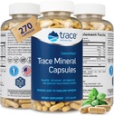 Trace Minerals Low-Sodium ConcenTrace Kapsule - Dopolnilo za podporo zdravje kosti in energijo telesa - Zdrava Hidracija in elektrolit Podpora - 270 Kapsule (90 Servinges
