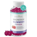 Brez sladkorja Magnezij Gumiji za otroke 100mg - Calm & Sleep Support Žvečljivi otroci Magnezij dopolnilo, Pomoč v spanju, Anti-Stres, zdravje kosti, Sprostitev mišic, 30 Vegan ne-GMO Gluten-free Gumies