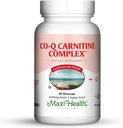 Maxi Health Coq Carnitine Complex - koencim Q10 in L-karnitin - zdravje srca - 60 kapsul - Košir (CAR)