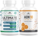 Najboljši Over-The-Counter prostate podpora - Prostata Health Supplement za moške (60 kapsul) + ADK 10 Vitamin dodatek + Oljčno olje za boljšo absorpcijo (90 vegetarijanske kapsule)