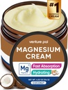 Venture Pal Magnezij losjon, Topical Magnezij krema za spanje, noge Cramps & bolečine, mišice sprostitev, miren, vlažilni dodatek s kokosovim oljem, karitejevo maslo in hialuronska kislina, varno za otroke
