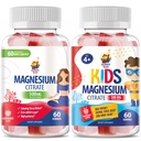 Magnezijevi žvečilni gumiji za otroke in odrasle - 500mg - Mirni Magnezijevi žvečljivi žvečljivi dodatki za Mood & Muscle Support