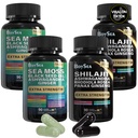 Boysea. Shilajit in Sea Moss Bundle- 90 Count - Sea Moss, Black Seed Oil, Ashwagandha, Ginger & Shilajit, Rhodiola Rosea, Vse v 1 dodatki (2 Pc)
