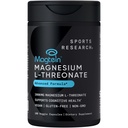 Športne raziskave Magtein Magnezij L-treonat Kapsule - Magnezij dodatek za spomin, fokus in kognicija - Magnezij L Treonat podpira zdravje možganov, spanje in razpoloženje- 2000mg, 180 kapsul za odrasle