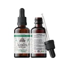 Alfalfa tinktura, organski ekstrakt Alfalfa (Medicago Sativa) posušen list, antioksidantni ekstrakt za imuno podporo, Non-GMO v hladno pripravljeni organski zelenjavni glicerin 2 oz, 670 mg