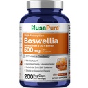 NusaPure Boswellia Serrata 10.000 mg na Veggie Caps 200 Število (tel. 20:1, Non-GMO, Vegan, Bioperine) Ajurvedski Herb: indijski Olibanum, Frankincense