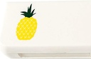 SagaShrani potovalne tablete Primer 3 Kompartmenti Prenosne tablete Primer Prahproof in vlaga-Proof Daily Pill Primer majhne tablete Škatla za vitamine, ribje olje, dodatki(Pineapple)