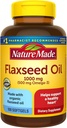 Nature Made Laneno olje 1000 mg, Fish Free Omega 3 dodatek, prehranska dopolnila za zdravje srca, 100 Softgels, 100 dnevna dobava