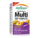 Jamieson 100% popolni žvečljivi multivitamin za odrasle Citrus Twist Multi, 60 žvečljivih tablet
