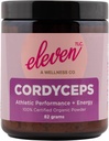 Enajst TLC - Cordyceps goba v prahu Superfood,100% Organska, Athletic Performance + Energy, US Grown - 3. stranka testirana, GSO brez reaktivnega stekla, Servisi