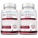 Odobrena znanost Bloodsyl - podpira pretok krvi - Hawthorn Berry, Magnezij, BioPerin - Vegan - 180 kapsul - pakiranje po 2 kapsuli