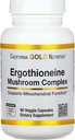 California Gold Nutrition ergotionein goba kompleks z organskim maitake, organski Oyster, izvlečki manije in L-ergotionein, 90 Veggie kapsule