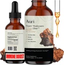 Auri Super Chaga Elixir - Gobe Superfood Tekoči dodatek s polnim spektrom Imunska podpora iz oksidativnega stresa in energije Lift - Chaga Tinkture 60ml
