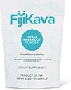 FidžiKava Instant Kava Kava Powder 500g – Premium Kava Root Powder z visoko Kavalakton Vsebine – Naravna sprostitev Pomoč za pomiritev, Stress Relief, in podpora za spanje – Easy-to-Mix