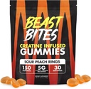 BEAST BITES - Kreatin Infundirani Gumiji - 5g Creapure Kreatin Monohidrat na strežbo - NSF Certified for sport - 30 Servings