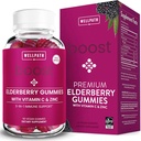 WellPath Boost Elderberry Gumies z cinkom in vitaminom C 
