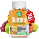 Otroci Gummy Multivitaminski - Popolne dnevne esencialne otroke Vitamini in minerali za splošno Wellness, 90 Gummies. Sadne arome, brez umetnega sladkorja, mleka in glutena