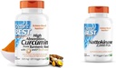 Doktorjev najboljši DRB-00107 Visoka absorpcija Curcumin iz kurkumin korena s C3 Complex & BioPerine 500mg & Nattokinase - 2, 000 FU Enzyme, podpira zdravje srca in cirkulacijo in normalno kri