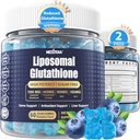 Liposomski glutation Gumies Chews, 1100mg Koncentrirana formula - 98% Biorazpoložljivi w/vitamin C, ALA, NAC & mleko Oves za antioksidant - Jetra Cleanse Detox dodatek, Vegan, 120 ct