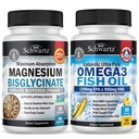 Magnezij Bisglicinat 180 Število + Omega 3 Ribje olje 90 Število Bundele