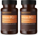 Elementi Vitamin K2 100 mcg, Vegan, 65 kapsul, 2 meseca dobave (Packaging May Vary) (paket z 2)